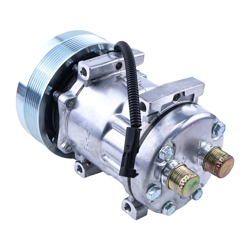 SD7H15 A/C Compressor 86993463 for CASE 1021F 1121F 6130 635 7010 7120 7130 7230 8010 8120 8230 9010 9120 9230 4430