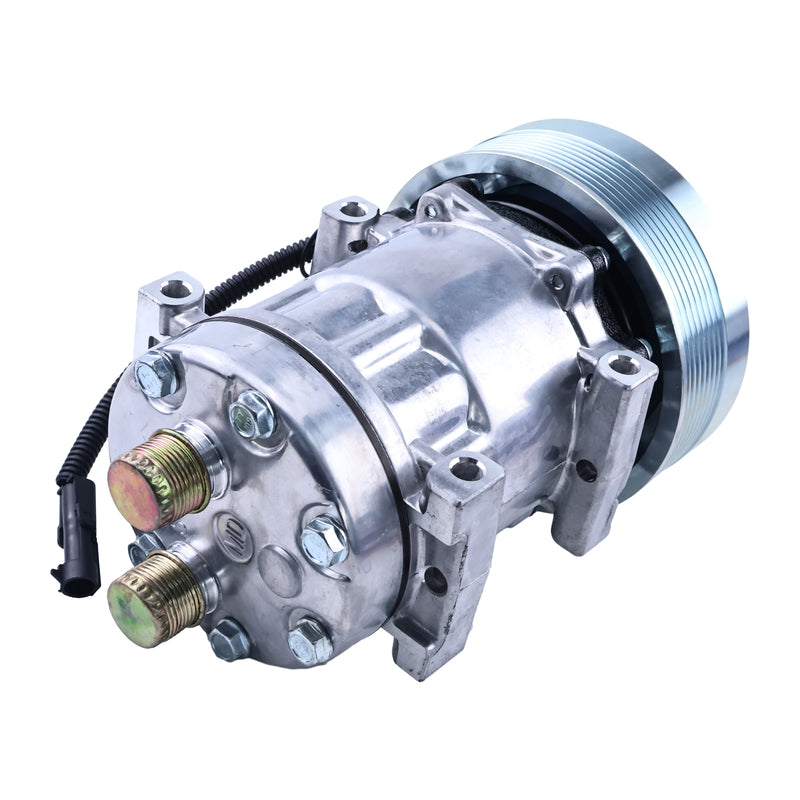 SD7H15 A/C Compressor 86993463 for CASE 1021F 1121F 6130 635 7010 7120 7130 7230 8010 8120 8230 9010 9120 9230 4430