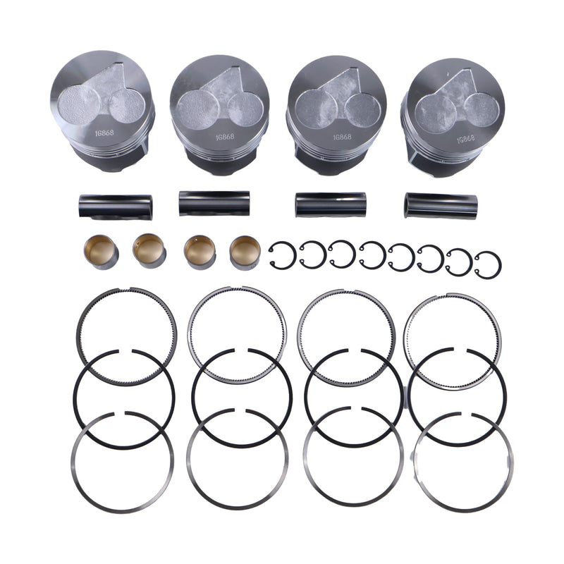 STD Piston Kit with Ring for Kubota Engine V2203 Bobcat 753C 763 773 S130 S150 S160 S185 331 334 341 5600 S175 S530 T190 T140