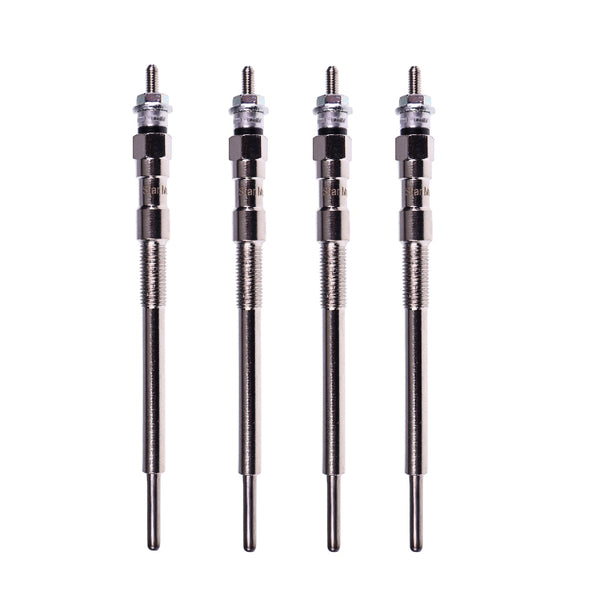 Set of 4 Glow Plug 1J705-65510 for Kubota Engine V2607 Excavator KX057-4 KX057-5 U55-4 U55-5 Loader SVL65-2 SSV65 SSV65C R530 R540 R630 R640
