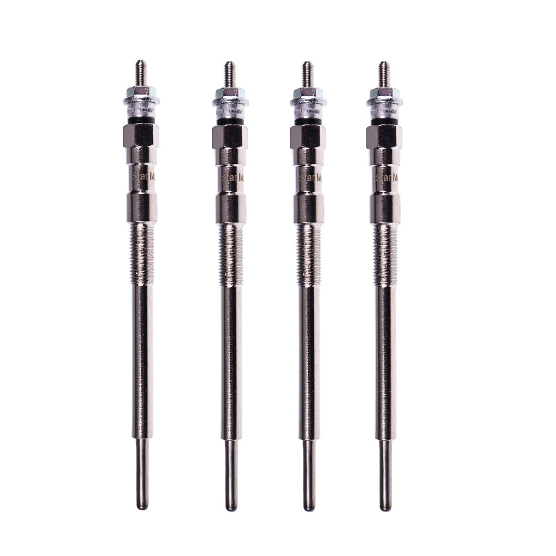 Set of 4 Glow Plug 1J705-65510 for Kubota Engine V2607 Excavator KX057-4 KX057-5 U55-4 U55-5 Loader SVL65-2 SSV65 SSV65C R530 R540 R630 R640