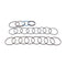 Swivel Joint Seal Kit 6664908 for Bobcat Loader 225 231 325 328 329 331 334 335 425 428