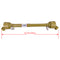 Tractor PTO Shaft Driveshaft for 1-3/8" x 6 Spline Both Ends 26.8"-35.4" Length Series 1