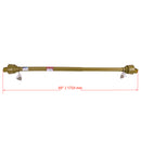 Tractor PTO Shaft Driveshaft for 1-3/8" x 6 Spline Both Ends 47"-69" Length Series 1