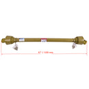 Tractor PTO Shaft Driveshaft for 1-3/8" x 6 Spline Both Ends 47"-69" Length Series 1