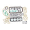 Upper Gasket Set 04112-20202-71 for Toyota Engine 4Y Forklift 02-7FG30 02-7FGJ35 02-7FGK30 40-7FG15 40-7FG20 40-7FG23 40-7FG25 40-7FGK20 40-7FGK25