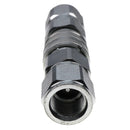 3/4" SAE - 5/8" Body Flat Face High Flow Hydraulic Quick Disconnect Coupler For Bobcat Kubota CASE JCB Thomas Gehl Volvo ASV Skid Steers
