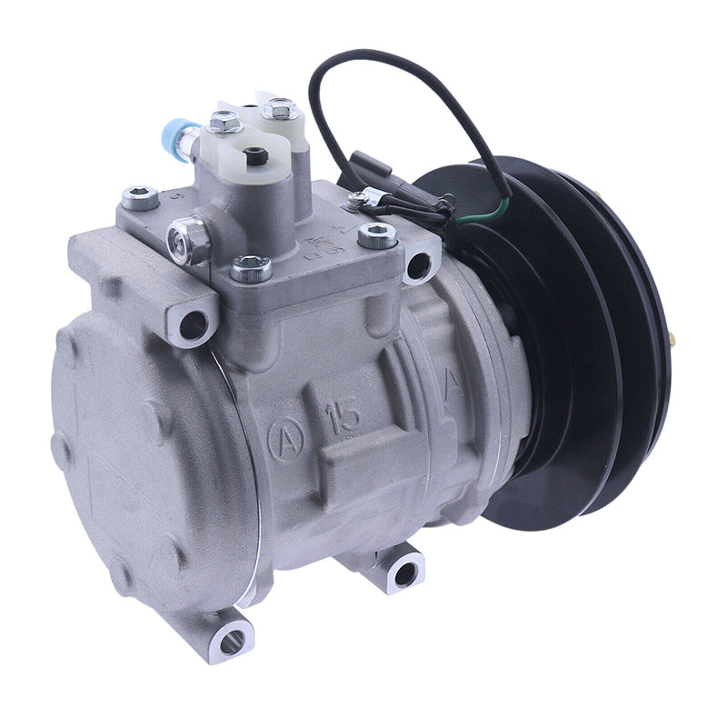 Denso 10PA15C A/C Compressor 4333459 for Hitachi EX220-3 EX220-5 EX230 ...