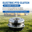 Electric PTO Clutch 917-05209 717-05122 5219-177 5219-164 for Cub Cadet Craftsman 48" Zero-Turn Mower