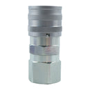 3/4In Body 3/4 SAE Female Flat Faced Coupler 7246790 for Bobcat Excavator 319 320 321 322 323 324 325 328 329 331 334 335 418 425 428 430 435