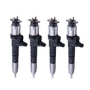 4 Pieces Fuel Injector 1J520-53050 1J520-53051 for Kubota M7 Series Engine V6108 Tractor M126GX M7131 M135GX M7151