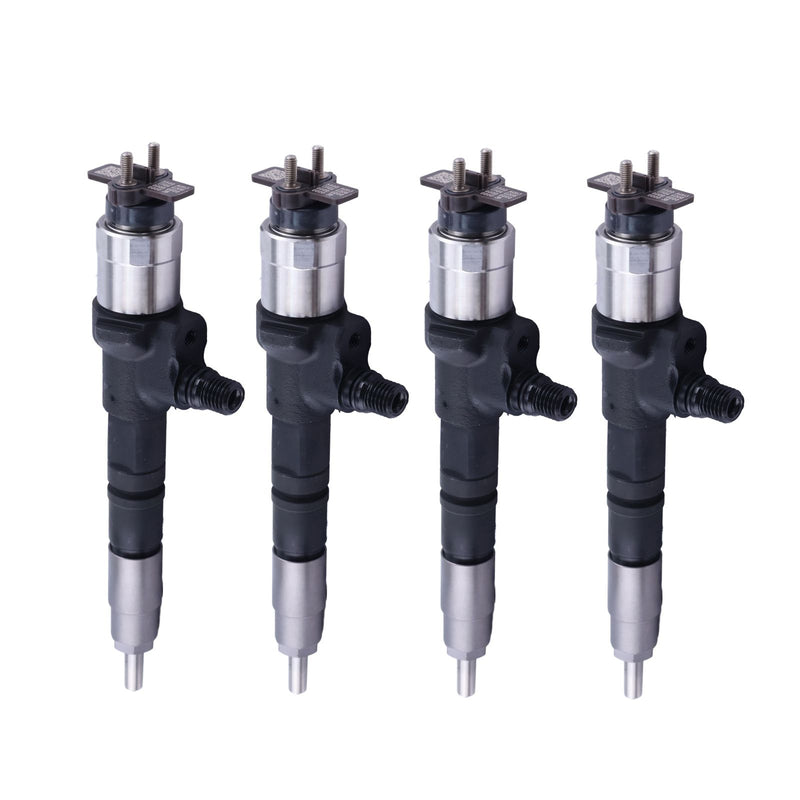 4 Pieces Fuel Injector 1J520-53050 1J520-53051 for Kubota M7 Series Engine V6108 Tractor M126GX M7131 M135GX M7151