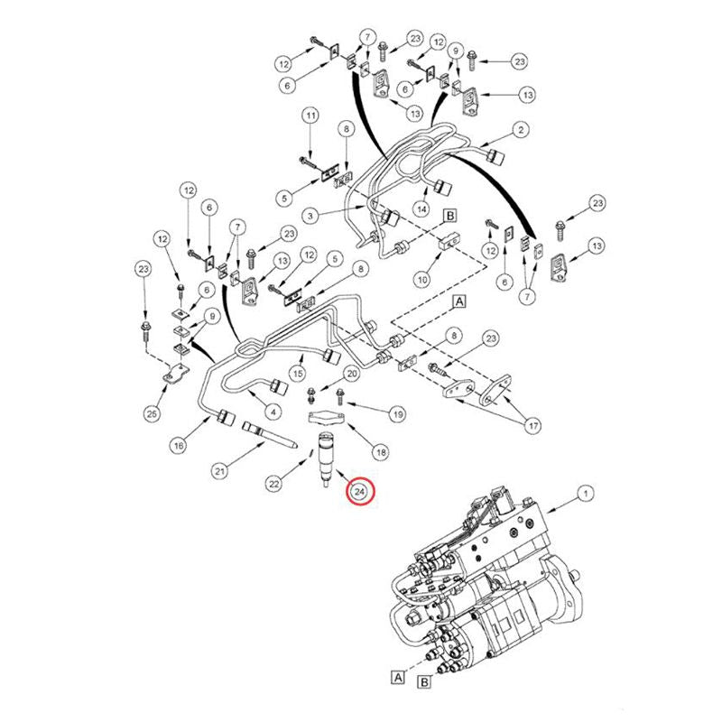 Fuel Injector 3948529 for Cummins Engine 6B5.9 6C8.3 ISB6.7 ISC ISL9 QSB6.7 QSC8.3 QSL9 Hyundai Wheel Loader HL770-7 Excavator R360LC-7