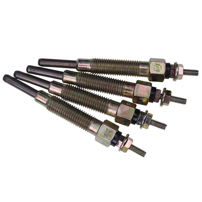 6 Pieces Glow Plug 11065-10T01 for Nissan Engine TD23 TD25 TD27 TD42 Forklift F03