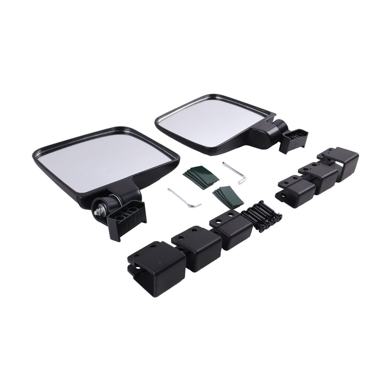 Golf Cart Mirror No-drilling Side Rear View Mirrors for EZGO Club Car Yamaha