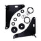 Hood Pin Kit Black 82214260AC P5155755 for Dodge Challenger