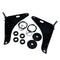 Hood Pin Kit Black 82214260AC P5155755 for Dodge Challenger