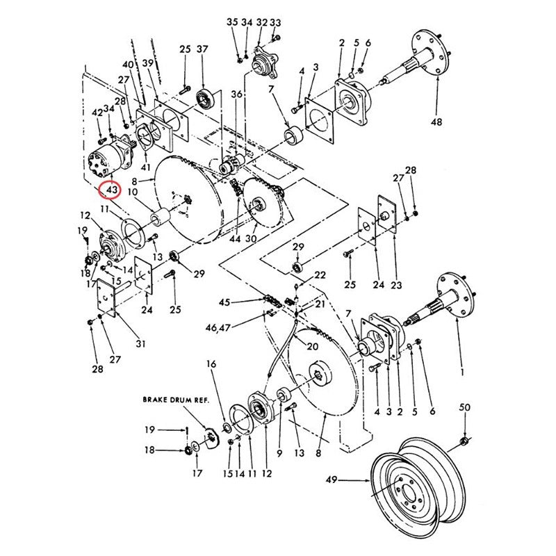 Hydraulic Motor ERK19601 for New Holland Ford Compact Loader CL340
