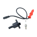 Ignition Coil With Wire Cap Spark Plug Kit 4012050 4011834 4011691 for Polaris Sportsman 500 550 2008-2014
