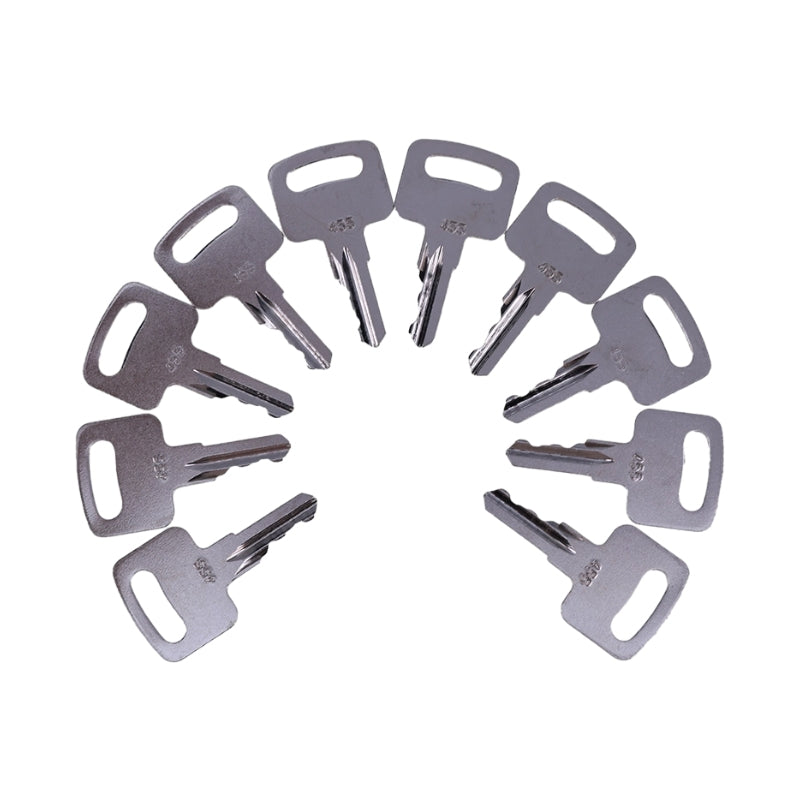 10 pcs Ignition Keys 455 for Genie Skyjack Terex Snorkel Manlift Upright Scissor Lift Boom Lifts