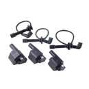 Ignition Coil with Spark Plug Wire Kit MIA11722 MIA11721 for Yanmar Engine 3TNV70 John Deere UTV XUV825i