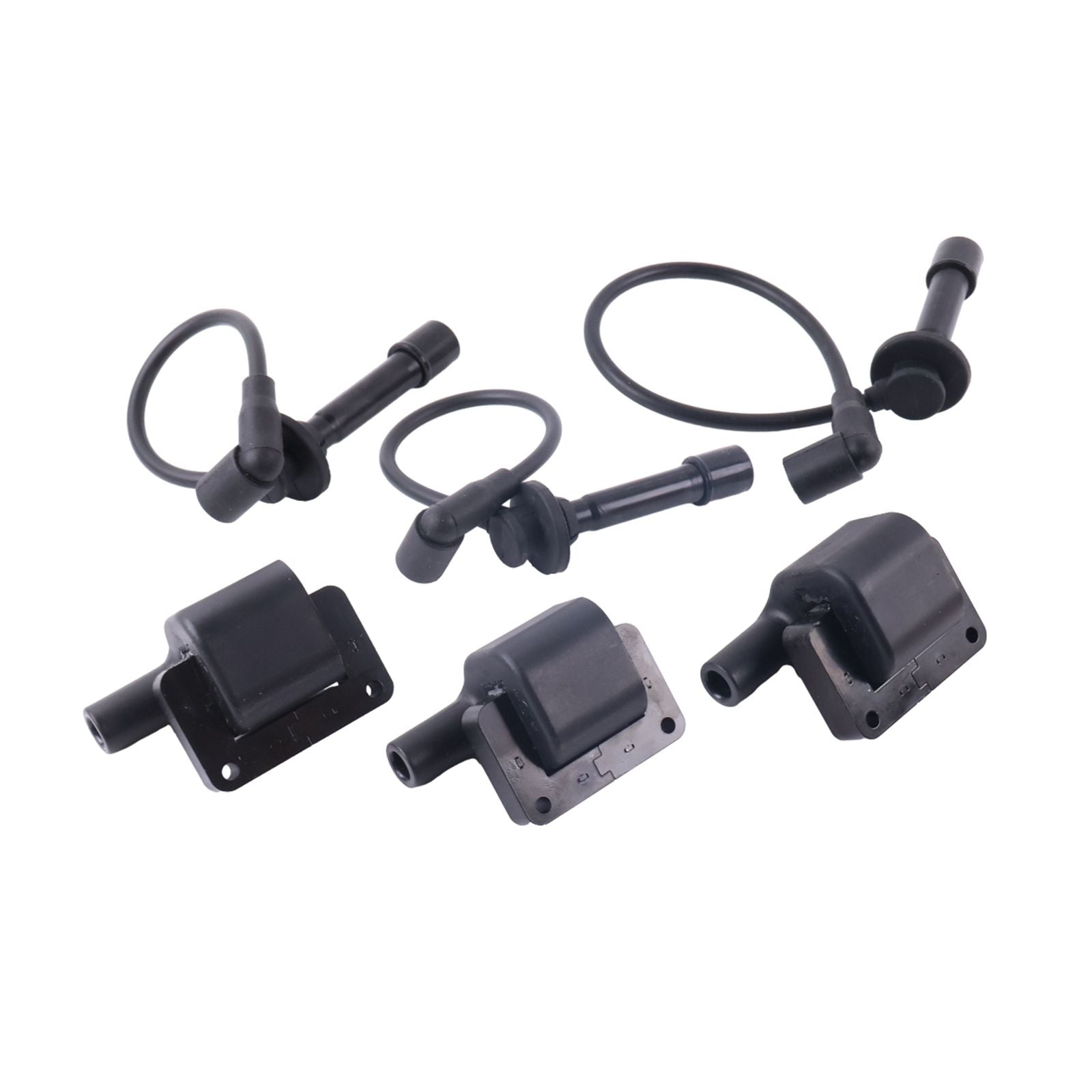 Ignition Coil with Spark Plug Wire Kit MIA11722 MIA11721 for Yanmar En ...