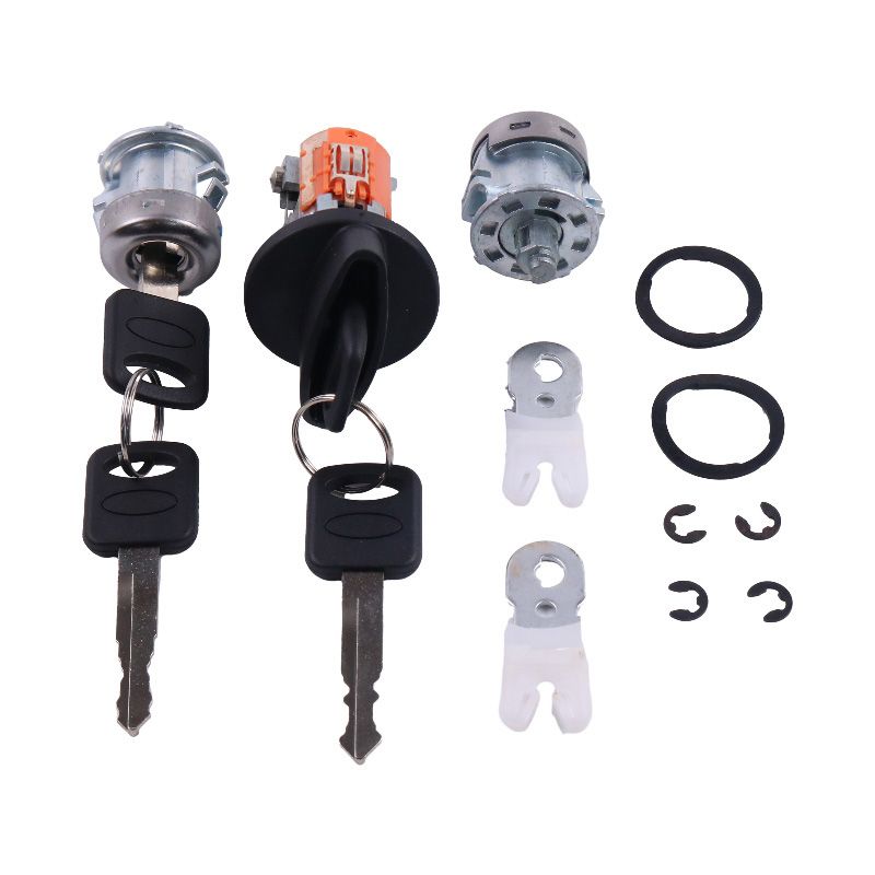 Ignition & Door Lock Cylinder With 4 Keys 703362 for Ford F150 F250 F350 F450