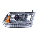 Left & Right Chrome Projector Headlight Headlamp 68324941AD 68324940AD for Ram 1500 2500 3500 2016-2021