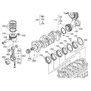 Oil Pump Drive Gear 1G77235630 for Kubota Engine V3307 Skid Steer Loader SSV65 SSV65PC SSV75 SSV75PC