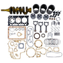 Standard Overhaul Rebuild Kit and 3PCS Connecting Rod with Crankshaft for Kubota Engine D902 Tractor BX2360 BX25 Utility Vehicle RTV900 RTV900G