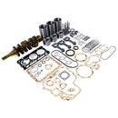Standard Overhaul Rebuild Kit and 3PCS Connecting Rod with Crankshaft for Kubota Engine D902 Tractor BX2360 BX25 Utility Vehicle RTV900 RTV900G