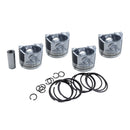 Piston Kit 1J550-21112 1J500-21050 for Kubota Engine V3800-DI Loader SVL90 Tractor M9540 M8540 Excavator KX080-3