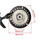 Recoil Pull Starter for Mini Pocket Bike Dirt Pit Bike ATV 4 Wheeler Motorcycle 40-6 2 Stroke 47cc 49cc 50cc 80cc  Fit for Engine: 2 Stroke 47cc, 49cc, 50cc, 80cc