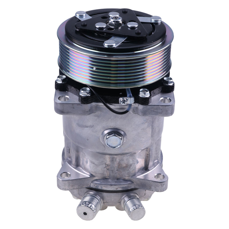 Sanden SD7H15 A/C Compressor 82016158 for Ford New Holland Tractor 8160 8340 8360 8560 TM115 TM120 TM125 TM130 TV140 TV145