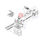 Solenoid Pipe CA0134125 for Komatsu Backhoe Loader WB140-2 WB150-2 WB91R-5 WB93R-5 WB93S-5