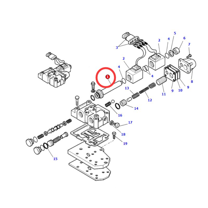 Solenoid Pipe CA0134125 for Komatsu Backhoe Loader WB140-2 WB150-2 WB91R-5 WB93R-5 WB93S-5
