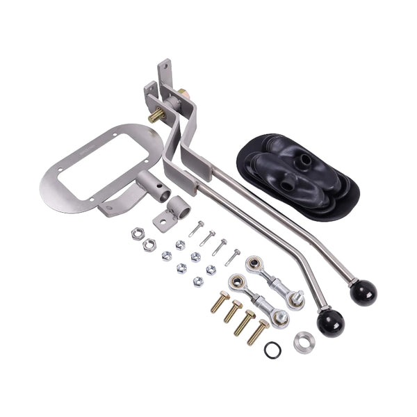 Stainless Twin-Stick Shifter With Boot NP205GM8 for GM NP205 8-Bolt Transfer Case