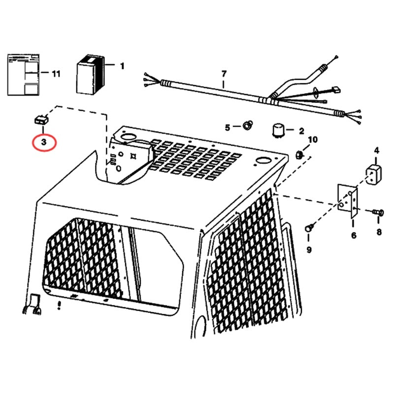 Switch Horizontal 6665316 for Bobcat 450 453 463 553 653 751 753 763 773