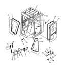 Wiper Arm 426-54-15233 for Komatsu D31EX-21 D37EX-21 D37PX-21 D39EX-21 WA100-1 WA120-1 WA250-1 WA320-1 WA470-3 WA70-1