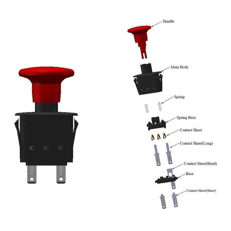 Blade Clutch PTO Switch 00522100 01545600 for Ariens Gravely ProMaster PM100 EZR 1540 1542 1648 1740 1742 1842 2048 Most Zooms