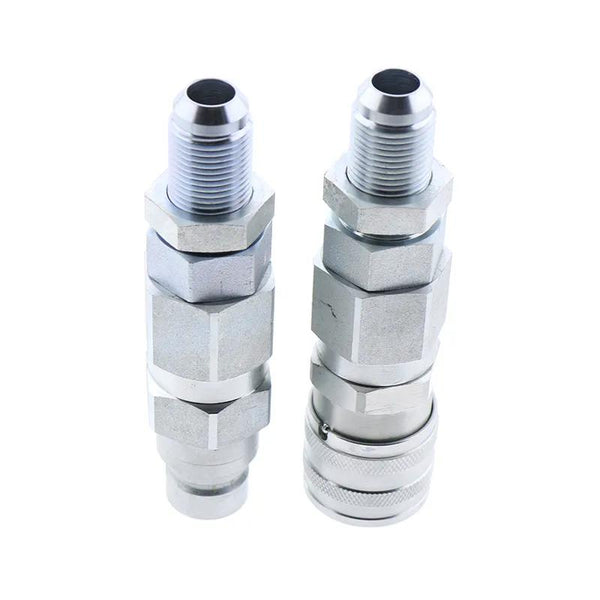 #10 JIC Thread 1/2" Flat Face Hydraulic Quick Connect Coupler for GEHL 4635 4640 4835 4840 5240 5640 6640