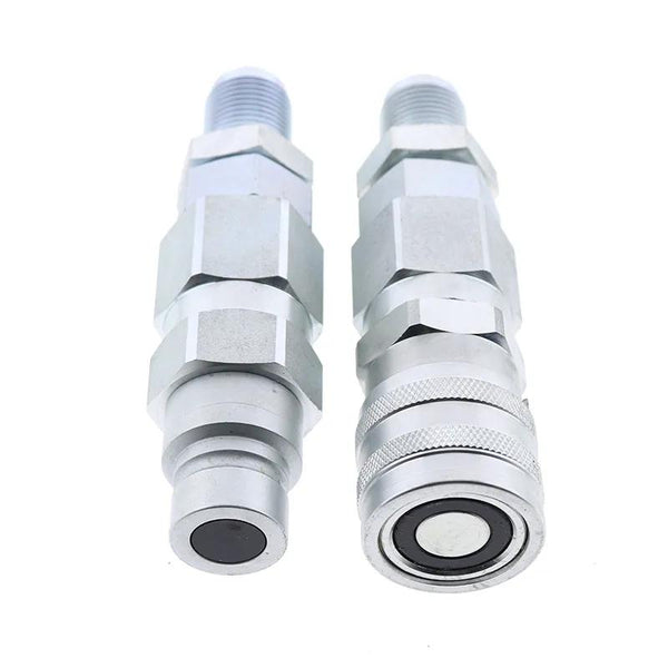 #10 JIC Thread 1/2" Flat Face Hydraulic Quick Connect Coupler for CASE 410 420 430 435 440 450 40XT 60XT 70XT