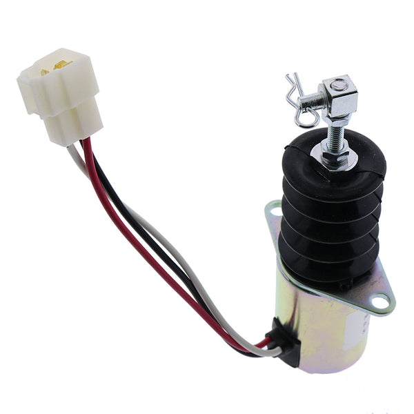 12V Fuel Shutoff Solenoid AM882277 for John Deere Engine 3009 4020 Compact Tractor 670 770 870 970 1070