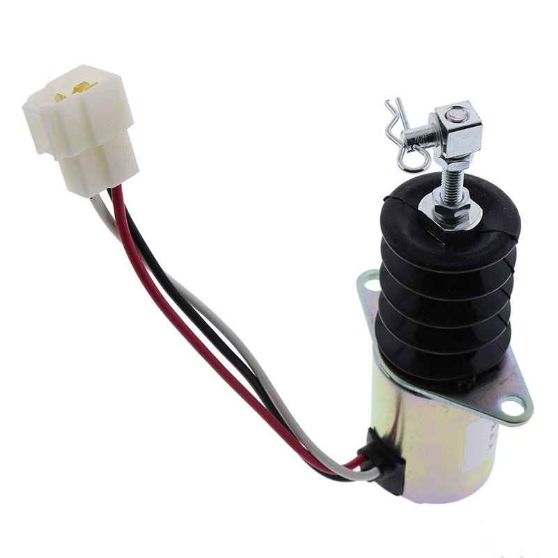 12V Fuel Shutoff Solenoid AM882277 for John Deere Engine 3009 4020 Compact Tractor 670 770 870 970 1070
