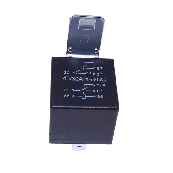 12V 40A 5Terminal Relay 87436836 for New Holland Loader B110 B115 B90B B95 Tractor T9.390 T9.450