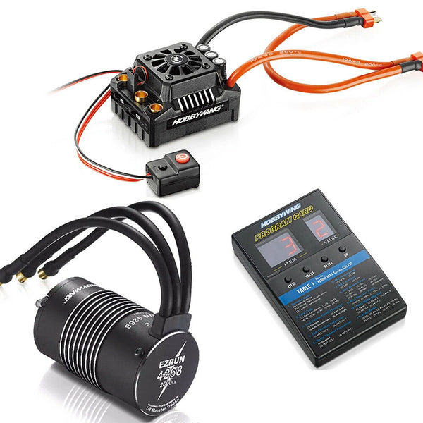 TRX Plug Hobbywing EZRUN-MAX8-V3 150A Waterproof Brushless ESC 4268 KV2600 Motor Card