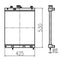 Water Tank Radiator 20T-03-81110 For Komatsu Excavator PC30R-8 PC35R-8 PC40R-8 PC45R-8