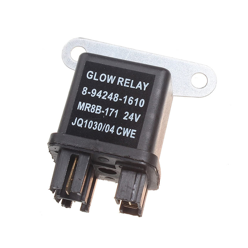 24V Glow Plug Relay 8942481610 for Isuzu Engine C240 4JJ1 3AA1 3LB1 Hitachi Excavator EX27U EX35U EX50U ZAXIS35U EX58MU ZAXIS27U ZAXIS35U ZAXIS40U ZX27U ZX35U ZX50U