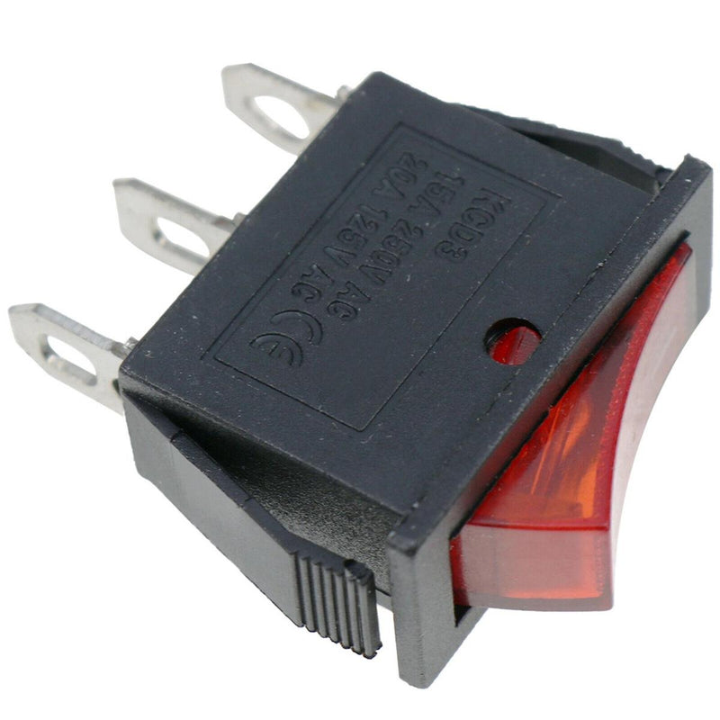 2pcs 120V Rocker Switch Lighted On Off 120927-24 for Electric Fireplaces FMI Desa