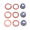 Cylinder Injector Seal Kit with Heat Shield 19077-53650 for Kubota Engine D722 D905 D1005 D1105 V1505 V3300 V3600